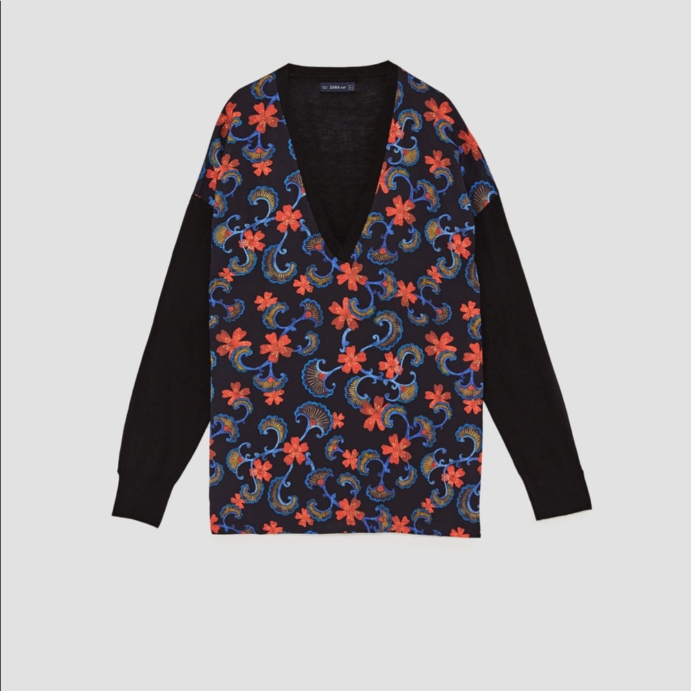 Zara V-neck Sweater - Picture 2 of 8